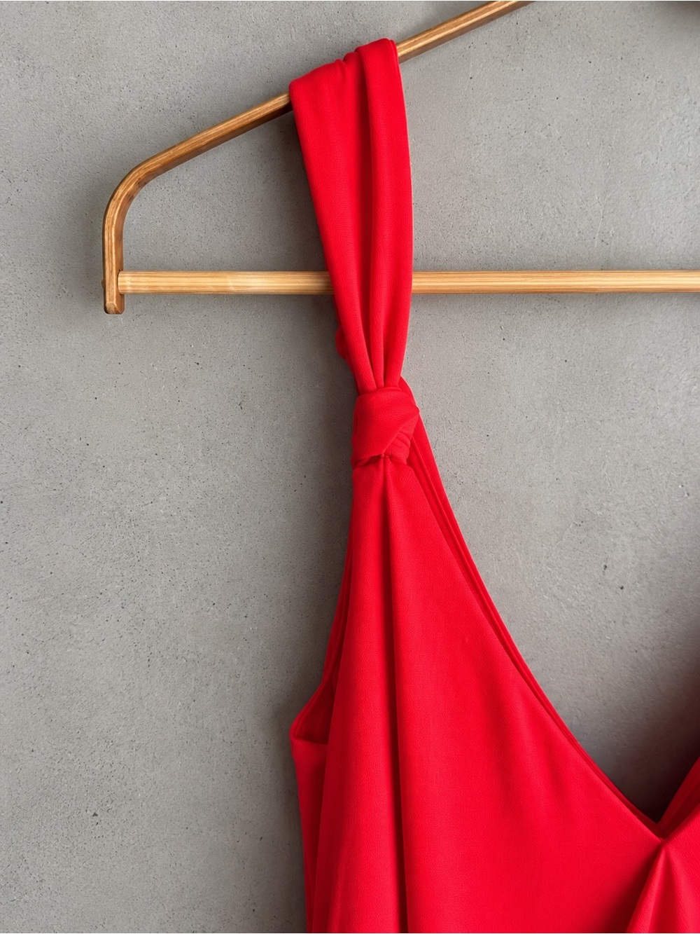 CINQ À SEPT Delia Red Draped Tie Midi Dress Size 8 - Picture 4 of 11